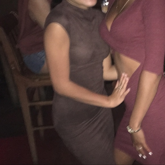 Suede brown dress - Picture 2 of 2